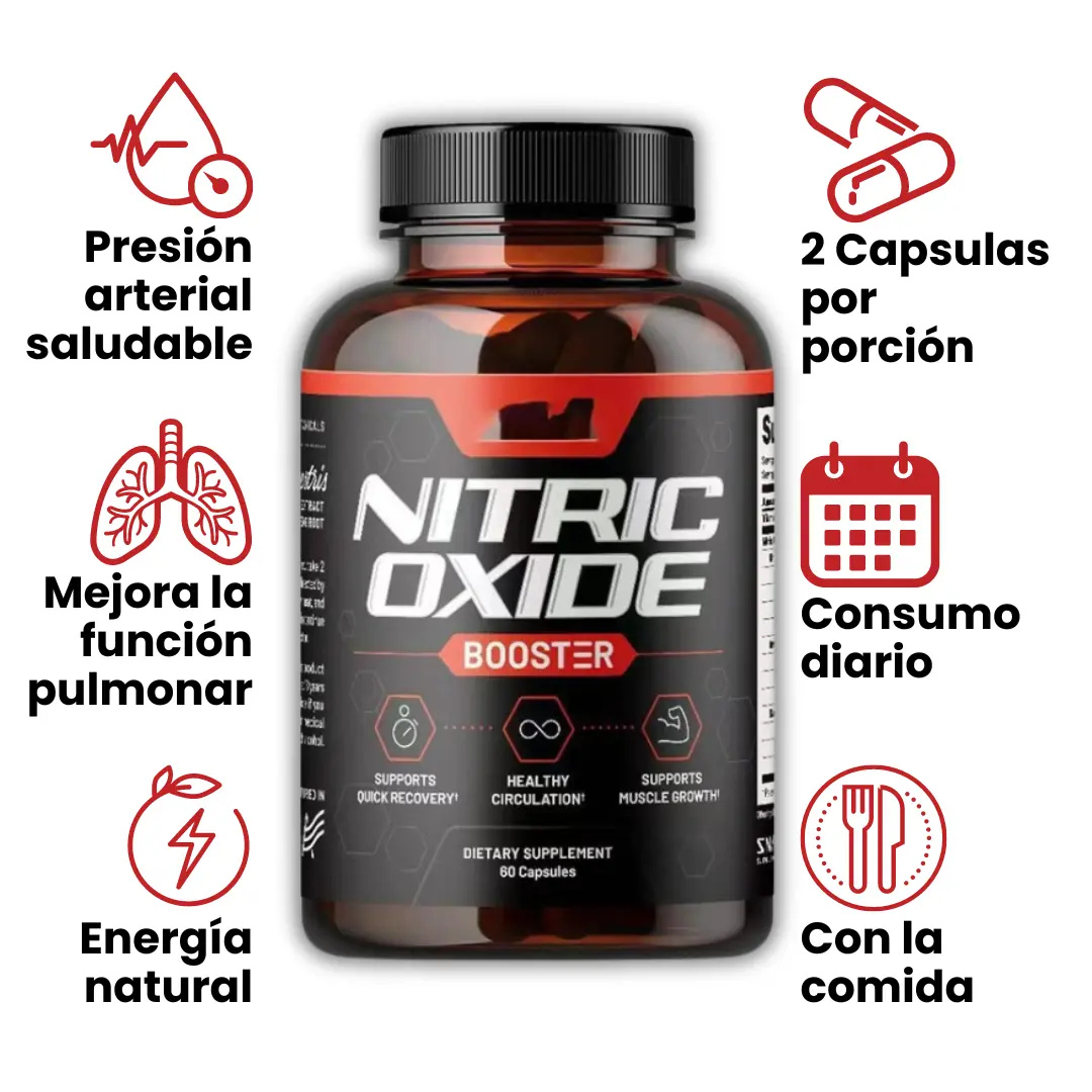 NITRIC OXIDE BOOSTER®- ACTIVA TU ENERGÍA, LIBERA TU PODER