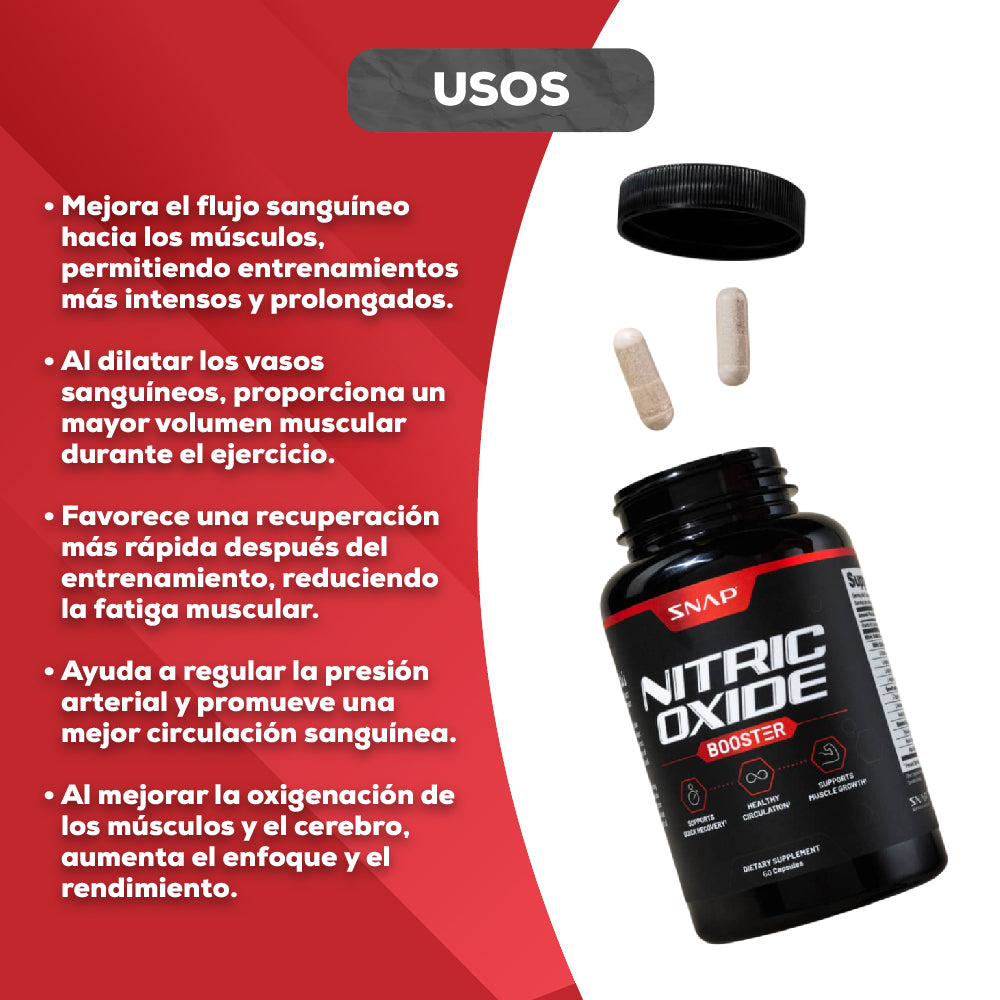 NITRIC OXIDE BOOSTER®- ACTIVA TU ENERGÍA, LIBERA TU PODER