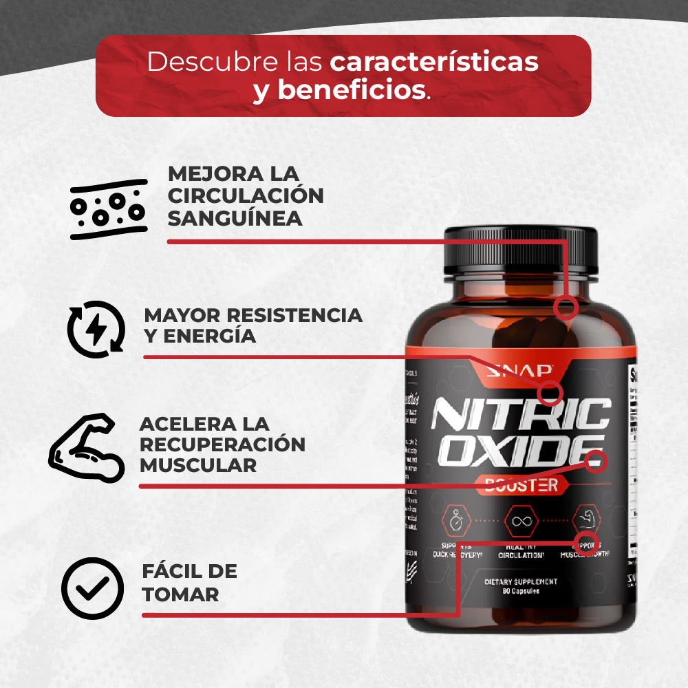 NITRIC OXIDE BOOSTER®- ACTIVA TU ENERGÍA, LIBERA TU PODER