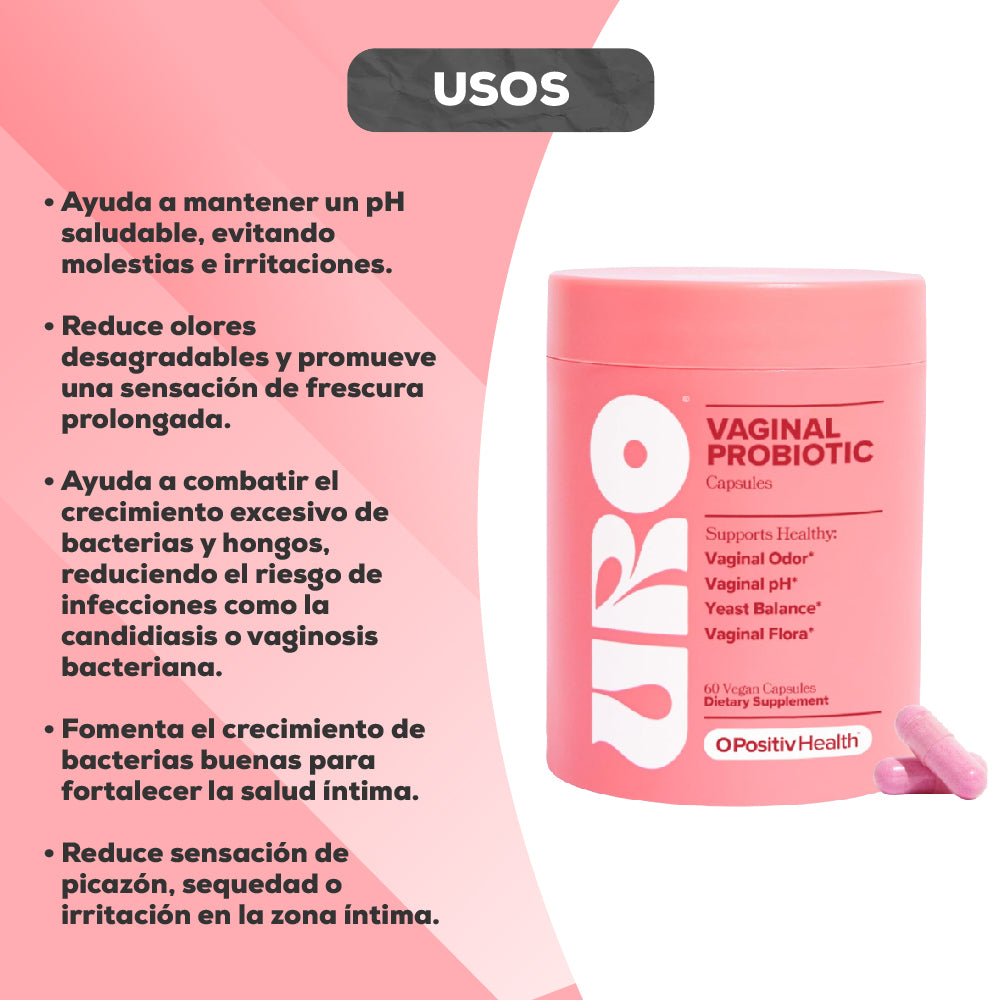 URO PROBIÓTICO VAGINAL - EQUILIBRIO ÍNTIMO, BIENESTAR COMPLETO